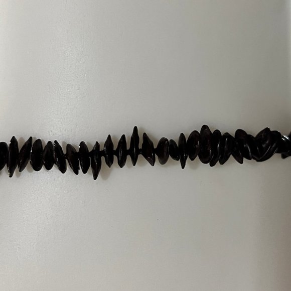 Vintage Handmade Apple Seed Necklace with Acacia Koa Seed Hawaiian Lei Botanical - Picture 10 of 10